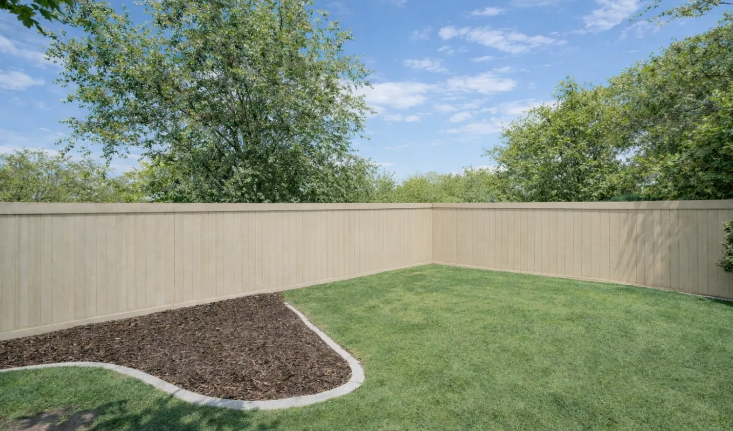 Before ADU construction project showing empty backyard space in Dallas, TX
