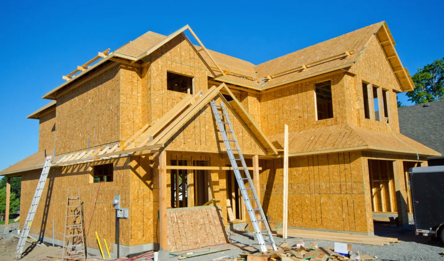 Before framing project showing structural renovation and demolition stage in Dallas, TX